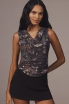 By Anthropologie The Sloane Cowl-neck Tank Top