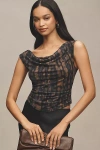 By Anthropologie The Sloane Cowl-neck Tank Top In Multicolor