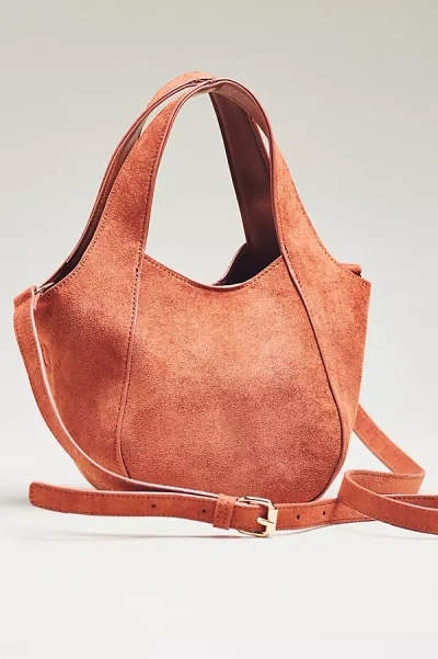 By Anthropologie The Sonia Faux Suede Mini Slouchy Tote Bag In Multi