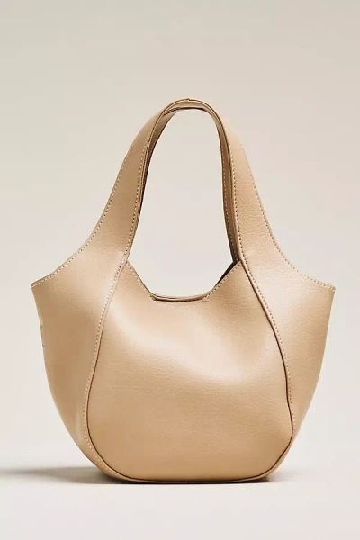 By Anthropologie The Sonia Mini Slouchy Tote Bag In Neutral