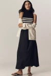 By Anthropologie The Thea Sleeveless Twofer Maxi Dress In Black