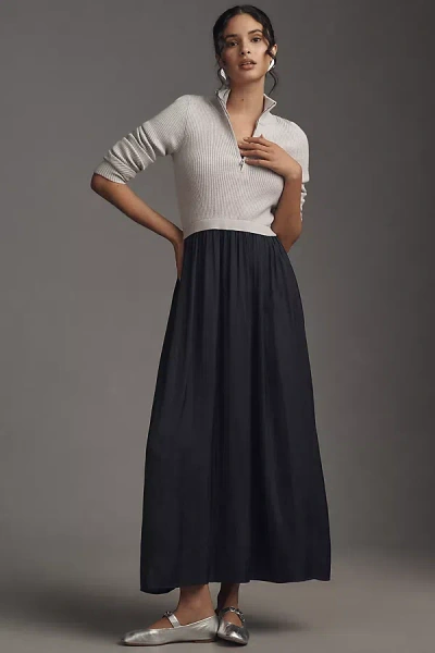 By Anthropologie The Thea Twofer Jumper Dress In Multicolor
