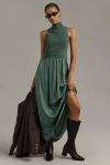 By Anthropologie The Thea Mockable Sleeveless Midi Jumper Dress In Multicolor