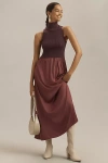 By Anthropologie The Thea Twofer Sweater Dress: Sleeveless Edition In Purple
