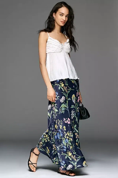 By Anthropologie The Tilda A-line Maxi Slip Skirt In Multi