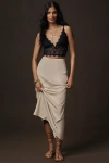 By Anthropologie The Tilda Maxi Slip Skirt