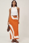 By Anthropologie The Tilda Maxi Slip Skirt: Linen Edition