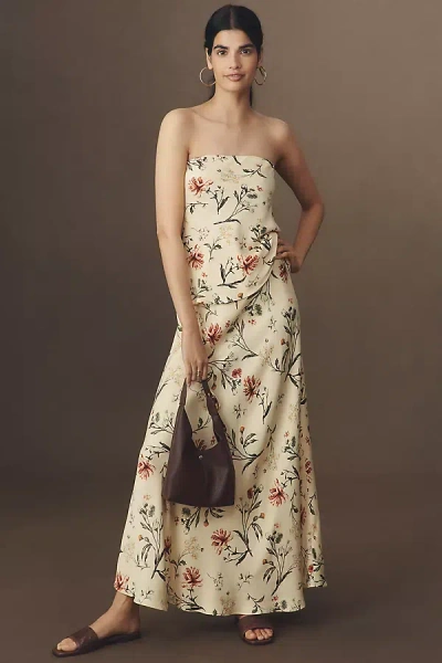 By Anthropologie The Tilda Maxi Slip Skirt In Multi