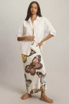 By Anthropologie The Tilda Maxi Slip Skirt In Multicolor