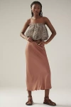 By Anthropologie The Tilda Slip Skirt In Beige