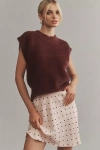 By Anthropologie The Tilda Mini Slip Skirt In Black