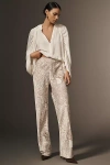 By Anthropologie The Tilda Pants: Printed Edition In Brown