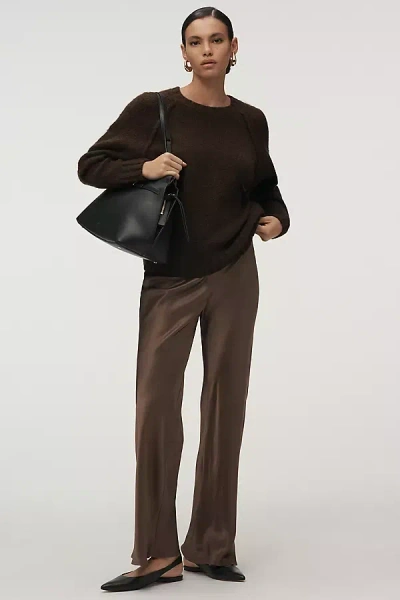 By Anthropologie The Tilda Pull-on Wide-leg Pants In Brown