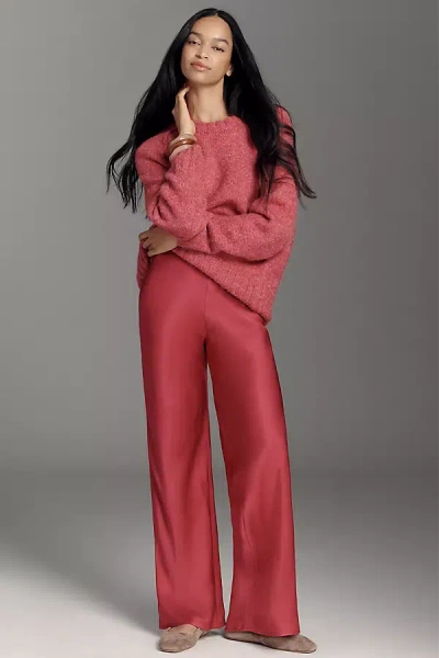 By Anthropologie The Tilda Pull-on Wide-leg Pants In Pink