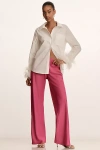 By Anthropologie The Tilda Pull-on Wide-leg Pants In Pink
