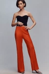 By Anthropologie The Tilda Pull-on Wide-leg Pants In Red