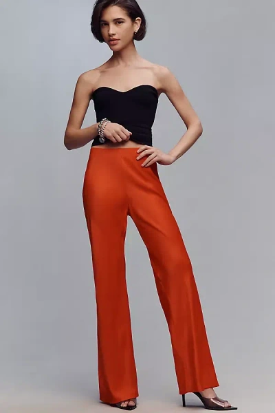 By Anthropologie The Tilda Pull-on Wide-leg Pants In Red