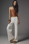 By Anthropologie The Tilda Pull-on Wide-leg Pants In White