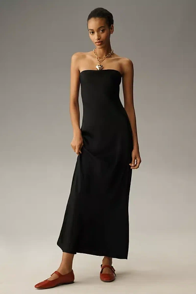 By Anthropologie The Tilda Slip Dress In Black