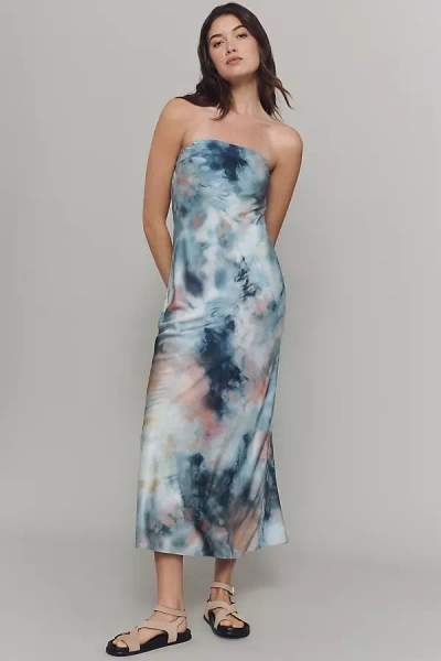 By Anthropologie The Tilda Slip Dress In Blue