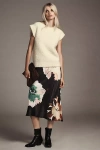 By Anthropologie The Tilda Slip Skirt In Brown