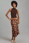 By Anthropologie The Tilda Slip Skirt In Multicolor