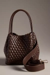 By Anthropologie The Woven Mini Hollace Tote In Brown