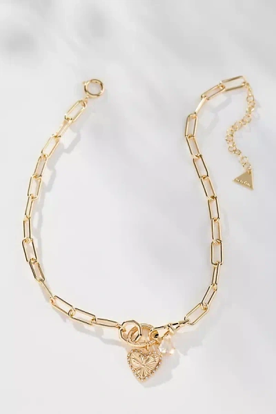 By Anthropologie Thick Chain Charm Cluster Necklace