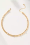 By Anthropologie Thick Crystal Collar Necklace In Gold