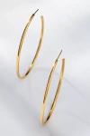 By Anthropologie Thin Open Hoop Earrings In Gold