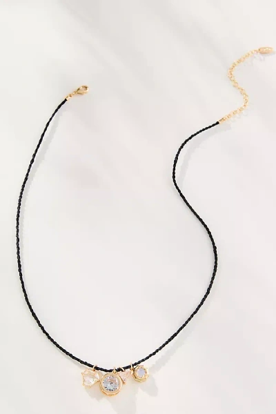 By Anthropologie Thin Rope Chain Multi Charm Necklace