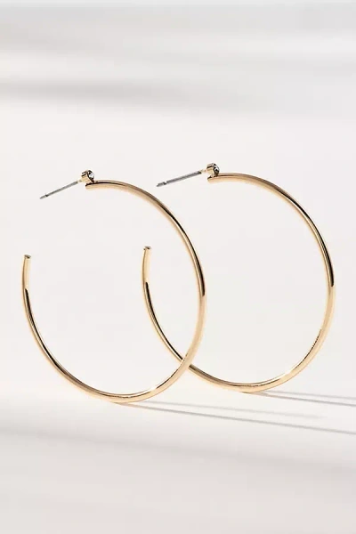 By Anthropologie Thin Sparkle Hoop Earrings