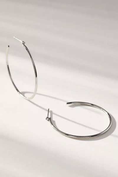 By Anthropologie Thin Sparkle Hoop Earrings