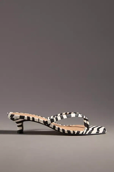 By Anthropologie Thong Kitten Heels In Black