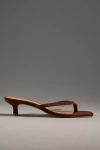 By Anthropologie Thong Kitten Heels In Brown