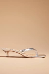 By Anthropologie Thong Kitten Heels In Grey