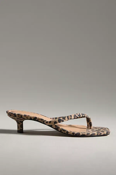 By Anthropologie Thong Kitten Heels In Multicolor