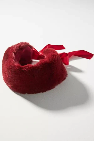 By Anthropologie Tie-back Ear Warmer In Red