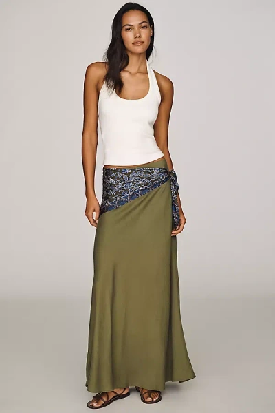 By Anthropologie Tilda Maxi Skirt In Green