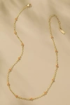 By Anthropologie Tiny Clover Chain Necklace