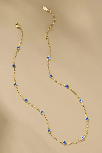 By Anthropologie Tiny Clover Chain Necklace