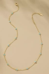 By Anthropologie Tiny Clover Chain Necklace