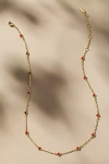 By Anthropologie Tiny Clover Chain Necklace In Gold