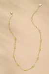 By Anthropologie Tiny Clover Chain Necklace In Gold