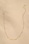 By Anthropologie Tiny Clover Chain Necklace In Gold