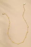 By Anthropologie Tiny Clover Chain Necklace In Gold