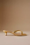 By Anthropologie Toe-strap Kitten Heels In Gold