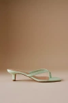 By Anthropologie Toe-strap Kitten Heels In Green