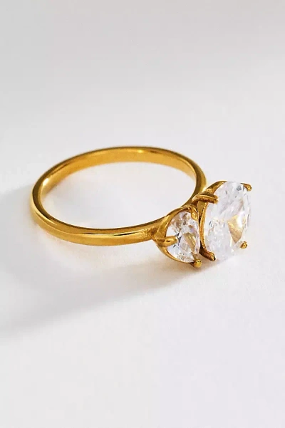By Anthropologie Toi Et Moi Crystal Ring In Gold