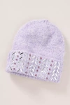 By Anthropologie Tonal Gem Beanie In Purple